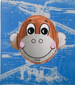 everyone needs an inflatable monkey head on their wall